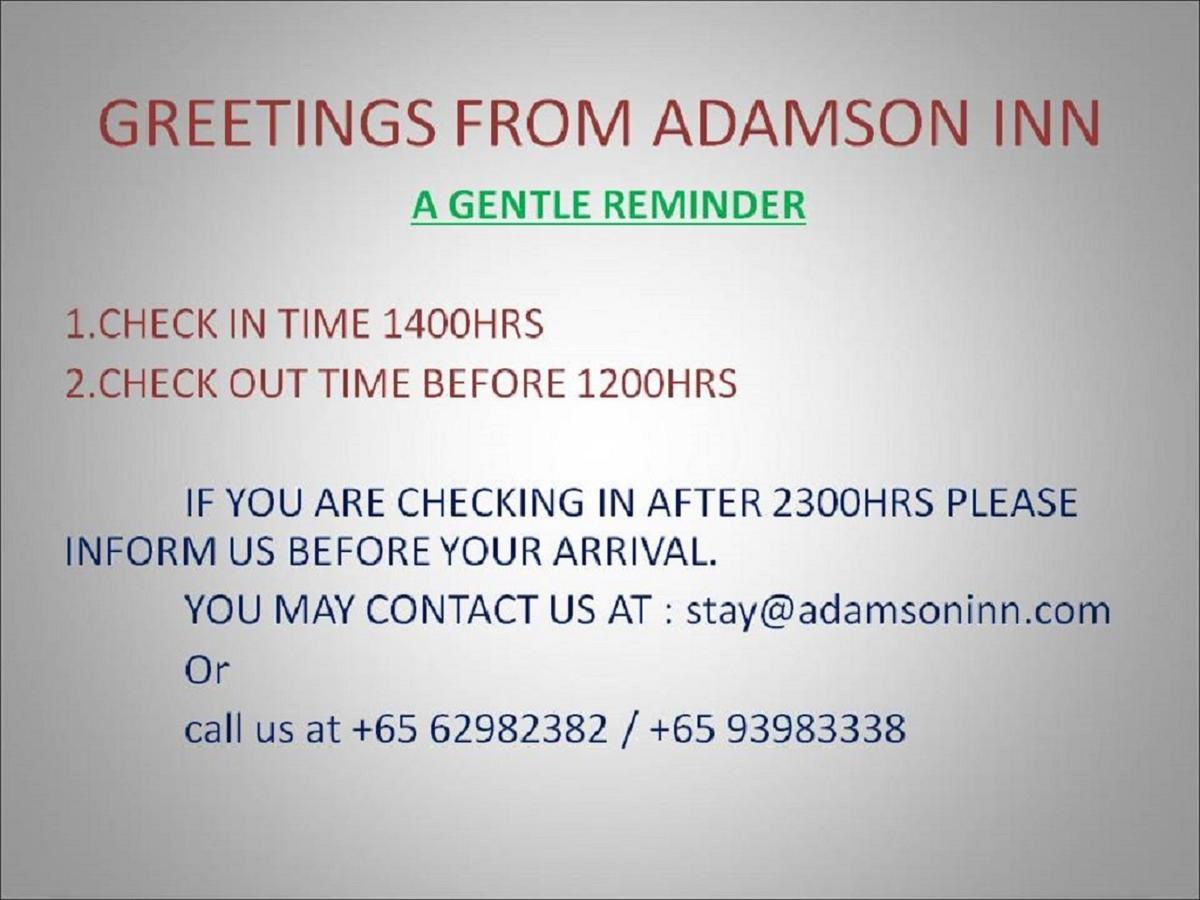 Adamson Inn Singapur Exterior foto